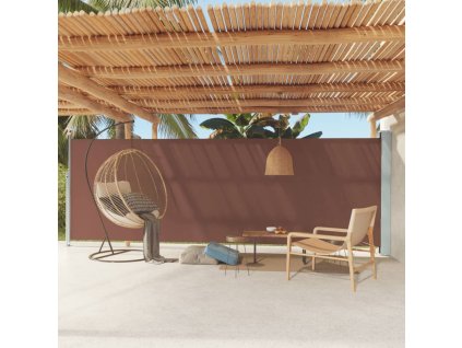 vidaXL Zaťahovacia bočná markíza 180x600 cm hnedá