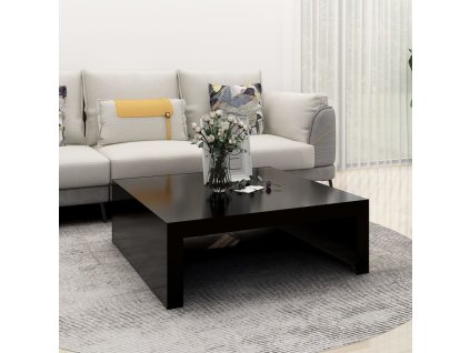 vidaXL Konferenčný stolík čierny 100x100x35cm drevotrieska