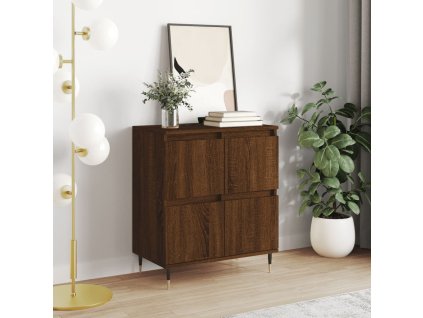 vidaXL Komoda hnedý dub 60x35x70 cm spracované drevo