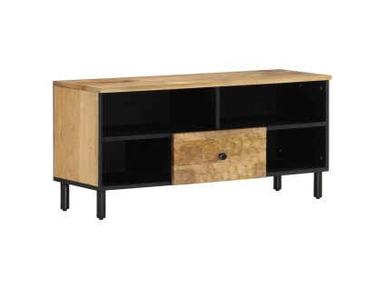 vidaXL TV skrinka 100x33x46 cm, mangový masív