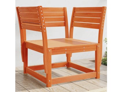 vidaXL Záhradná stolička, voskovo hnedá, borovicový masív