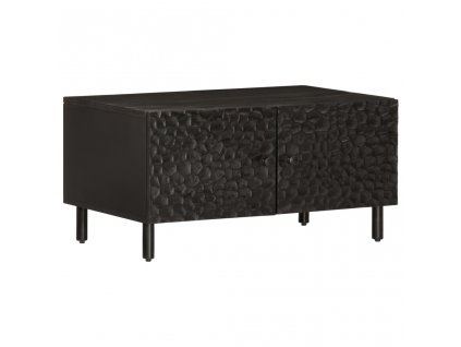 vidaXL Konferenčný stolík, čierny 80x50x40 cm, mangový masív