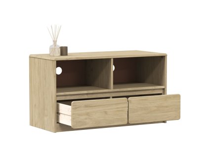 vidaXL Skrinka so zásuvkami SAUDA dub 99x43x55 cm borovicový masív