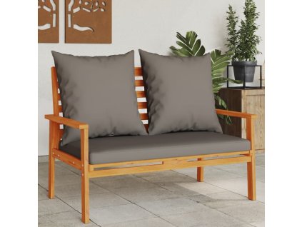 vidaXL Záhradná lavica 120 cm s podložkou, akáciový masív