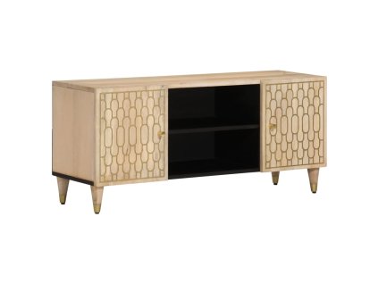 vidaXL TV skrinka 105x33x46 cm masívne mangovníkové drevo