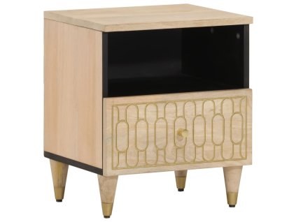 vidaXL Nočné stolíky 2 ks 40x33x46 cm masívne mangovníkové drevo