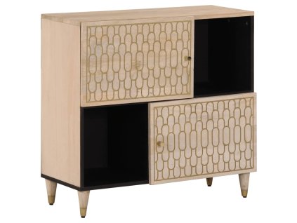 vidaXL Príručná skrinka 80x33x75 cm, mangový masív