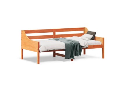 vidaXL Denná posteľ voskovo hnedá 90x190 cm borovicový masív