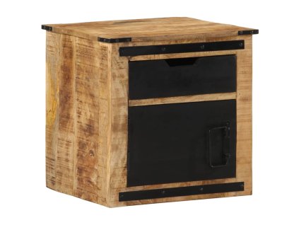 vidaXL Nočný stolík 45x40x45 cm, mangový masív