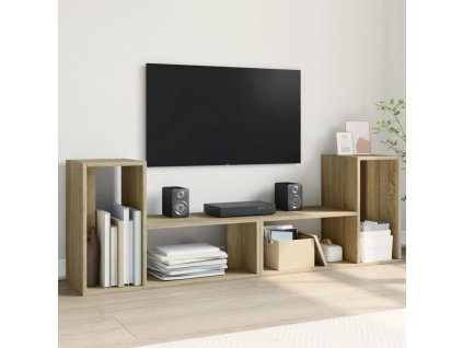 vidaXL TV skrinky 2 ks dub sonoma 75x30x50 cm kompozitné drevo