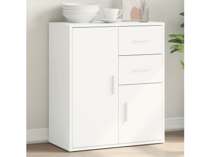 vidaXL Komoda biela 60x31x70 cm kompozitné drevo