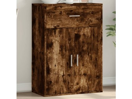 vidaXL Komoda dymový dub 60x30x84 cm kompozitné drevo