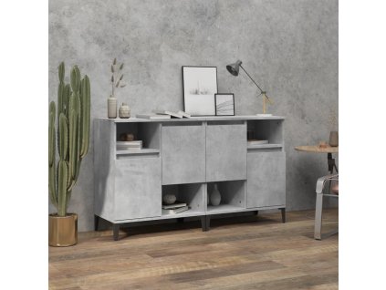 vidaXL Komody 2 ks betónovo sivé 60x35x70 cm kompozitné drevo