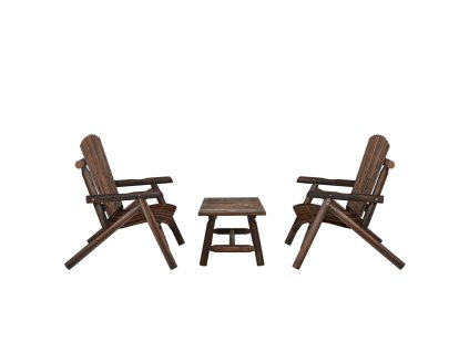 vidaXL 3-dielna záhradná sedacia súprava smrekový masív