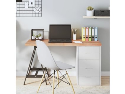 vidaXL Stolová doska bledohnedá 120x60x(2-4) cm ošetrený masívny dub