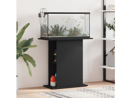 vidaXL Stojan na akvárium čierny 75x36x72,5 cm kompozitné drevo
