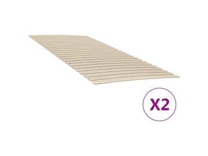 vidaXL Lamelové rošty so 48 lamelami 2 ks 100x200 cm
