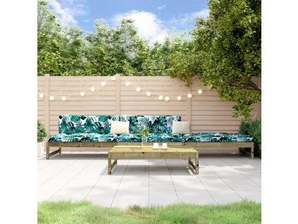 vidaXL 4-dielna záhradná sedacia súprava impregnovaná borovica