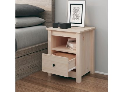 vidaXL Nočný stolík 40x35x49 cm masívne borovicové drevo