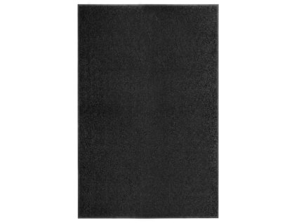 vidaXL Rohožka, prateľná, čierna 120x180 cm