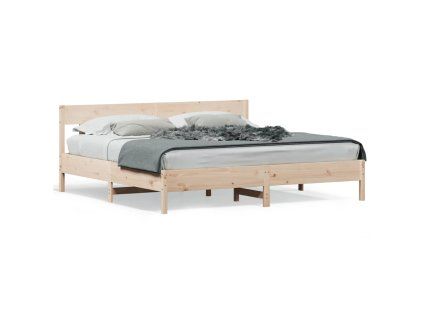 vidaXL Posteľ bez matraca 180x200 cm masívna borovica