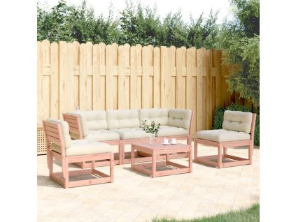vidaXL 5-dielna záhradná súprava pohoviek s vankúšmi masívny douglas