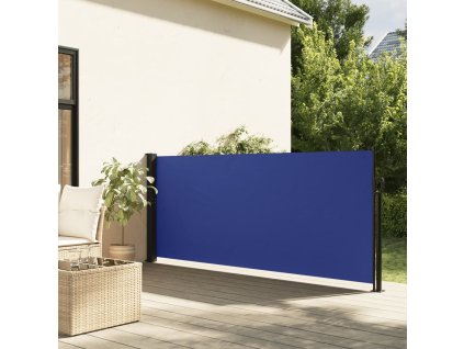 vidaXL Zaťahovacia bočná markíza, modrá 120x500 cm