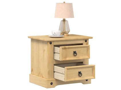 vidaXL Nočný stolík Corona 53x39x50 cm borovicový masív