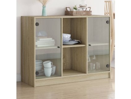 vidaXL Komoda dub sonoma 102x37x75,5 cm kompozitné drevo