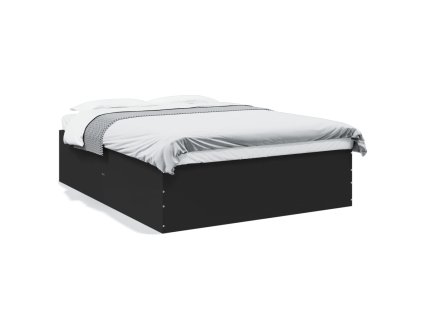 vidaXL Posteľný rám čierny 150x200 cm kompozitné drevo