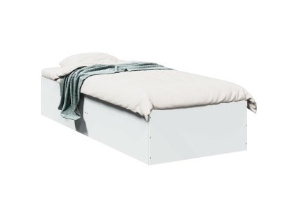 vidaXL Posteľný rám biely 90x200 cm kompozitné drevo