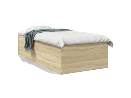 vidaXL Posteľný rám dub sonoma 75x190 cm kompozitné drevo