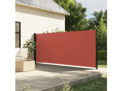 vidaXL Zaťahovacia bočná markíza, tehlová 160x600 cm