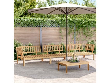 vidaXL 4-dielna záhradná paletová súprava pohoviek akáciový masív