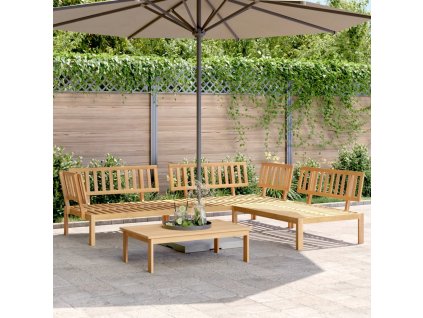 vidaXL 4-dielna záhradná paletová súprava pohoviek akáciový masív