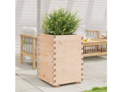 vidaXL Záhradný kvetináč 50x50x72,5 cm masívna borovica