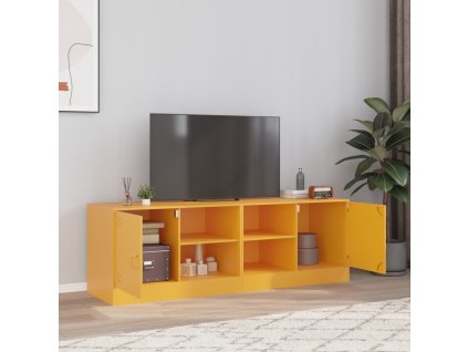 vidaXL TV skrinky 2 ks horčicovo-žlté 67x39x44 cm oceľ