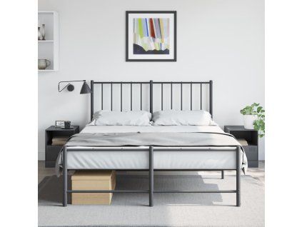 vidaXL Nočné stolíky 2 ks antracitové 34,5x39x44 cm oceľ