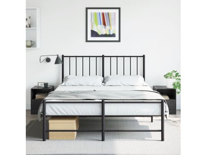 vidaXL Nočné stolíky 2 ks čierne 34,5x39x44 cm oceľ