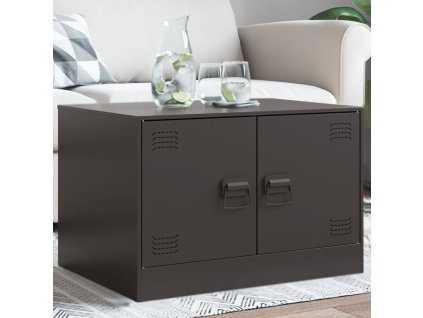 vidaXL Konferenčný stolík čierny 67x50x44 cm oceľ