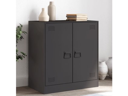 vidaXL Komoda čierna 67x39x73 cm oceľová