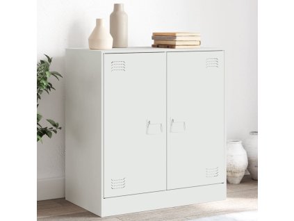 vidaXL Komoda biela 67x39x73 cm oceľová