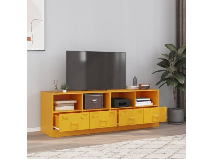 vidaXL TV skrinky 2 ks horčicovo-žlté 67x39x44 cm oceľ