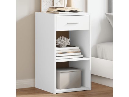 vidaXL Nočné stolíky 2 ks biele 35x34x65 cm kompozitné drevo