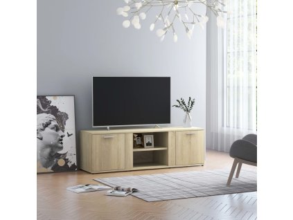 vidaXL TV skrinka, dub sonoma 120x34x37 cm, kompozitné drevo