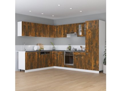 vidaXL Zásuvková skrinka dymový dub 60x46x81,5 cm spracované drevo