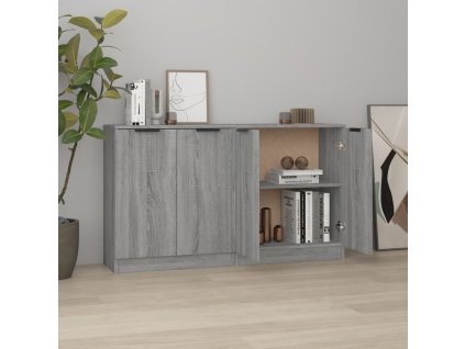 vidaXL Komody 2 ks sivý sivý dub sonoma 60x30x70 cm spracované drevo