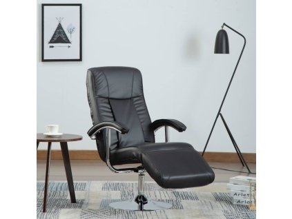 vidaXL TV kreslo čierne umelá koža
