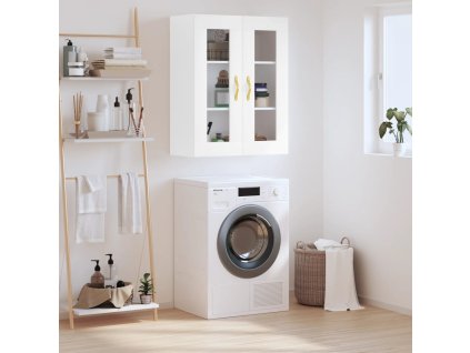 vidaXL Nástenná skrinka biela 69,5x34x90 cm