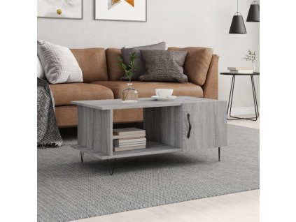 vidaXL Konferenčný stolík sivý sonoma 90x50x40cm kompozitné drevo